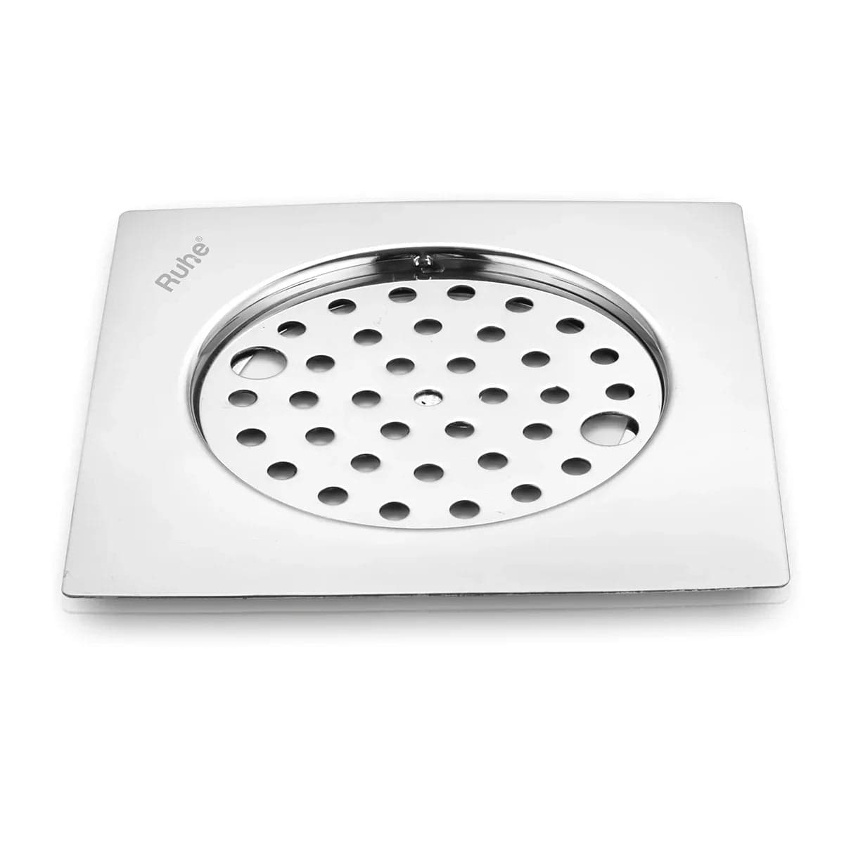 Plain Neon Square Flat Cut Floor Drain (5 x 5 inches) with Lock - by Om Sri Balaji