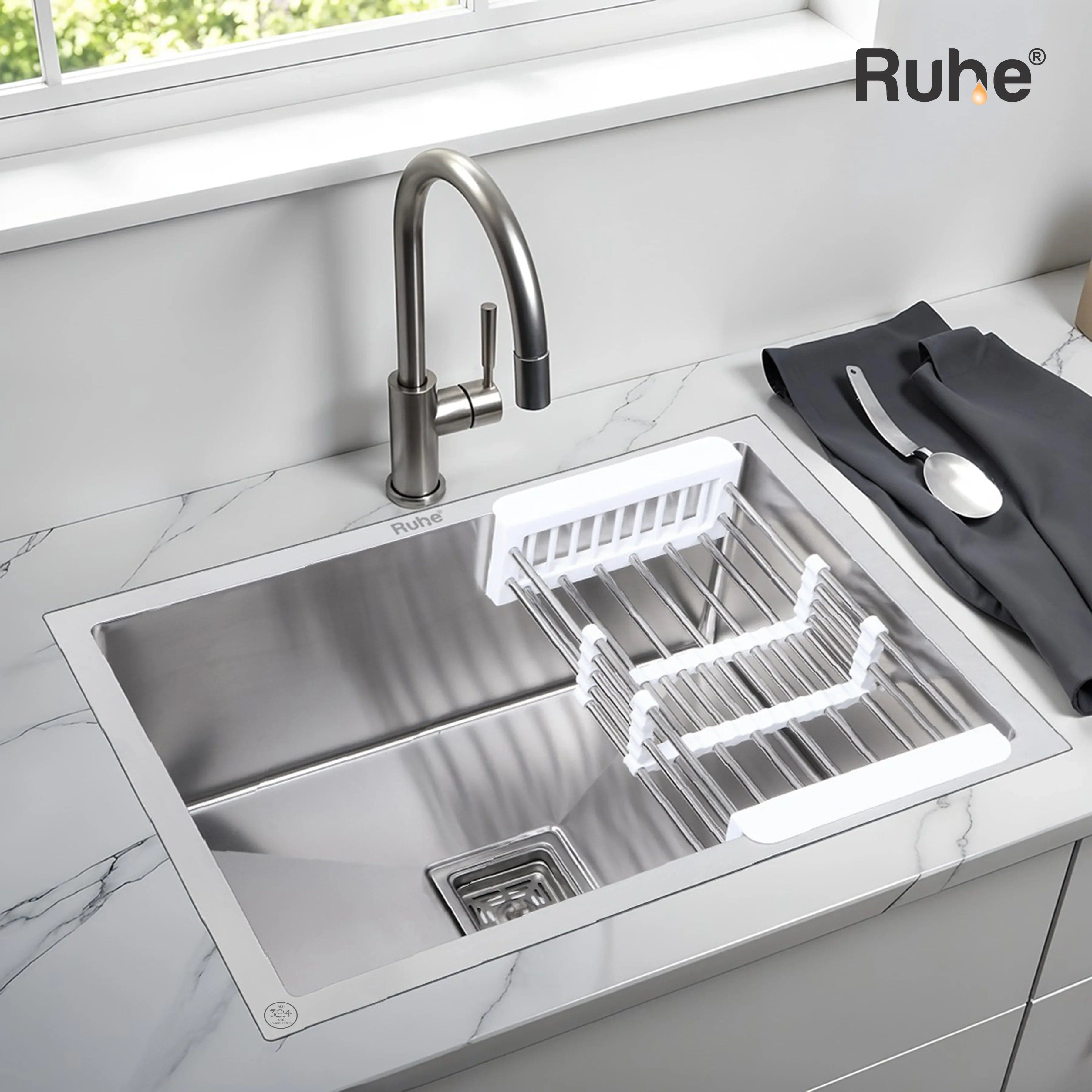 Handmade Single Bowl Kitchen Sink (22 x 18 x 10 Inches)