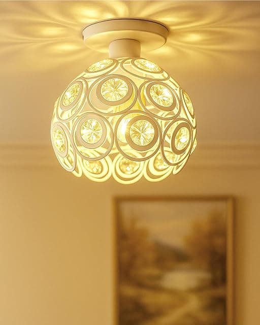 Homesake® Crystal Flush Mount Ceiling Light | Decorative ...