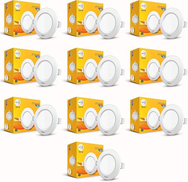 wipro Garnet 8W Round Downlight Junction Box | Cool White...