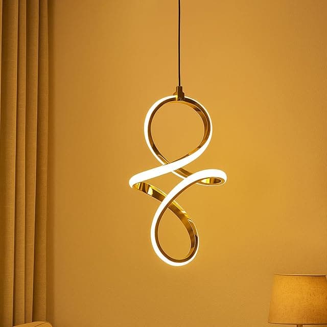 DarkVision Contemporary LED Infinity Pendant Light Hangin...
