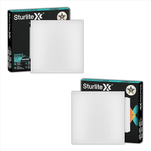 Sturlite Lexxo 22W Square LED Surface Light| 6500K Cool W...