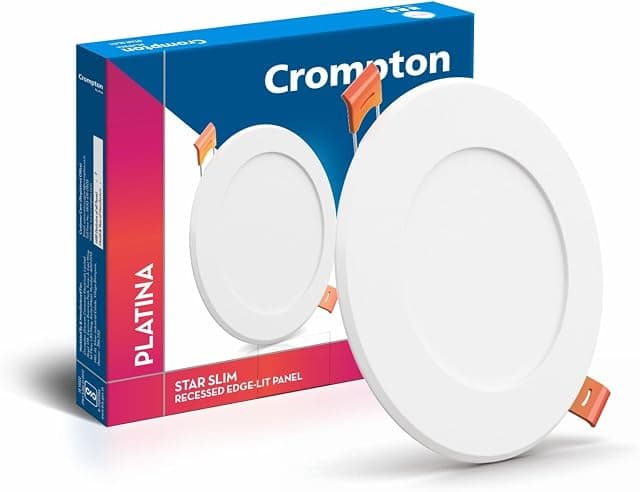 Crompton Star Slim Recessed Downlighter 12W Round Cool Da...
