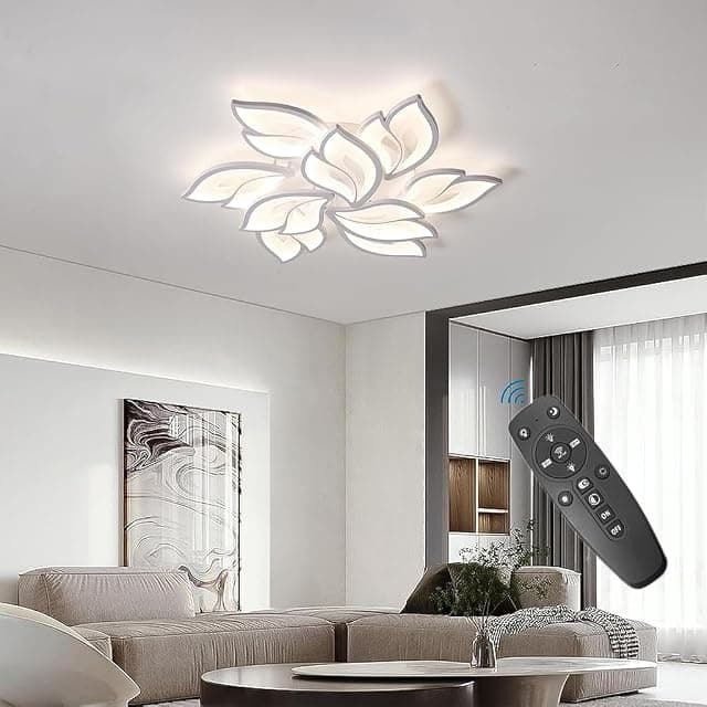 ELEPHANTBOAT® Modern Ceiling Light, 28.3in Dimmable LED F...