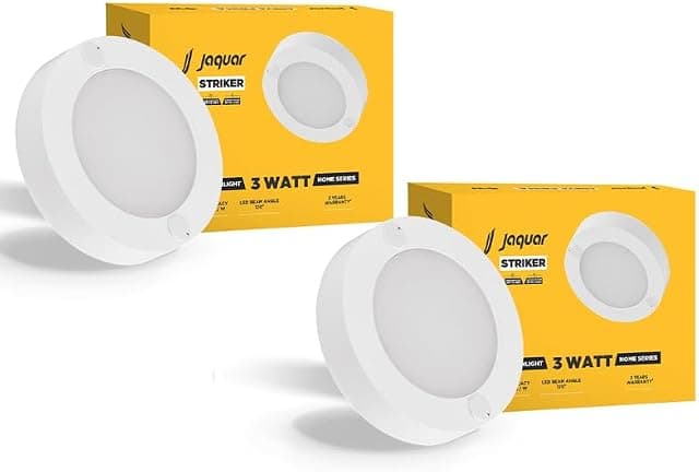 Jaquar 3W Striker Mini Round Surface Ceiling/Downlight | ...