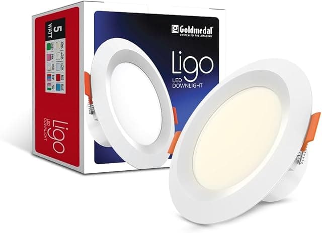 Goldmedal Ligo 5W LED Round Downlight with Junction Box |...