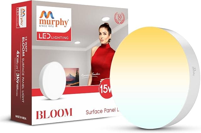 Murphy 15W 3-in-1 LED Round Surface Ceiling Light | 2 Yea...
