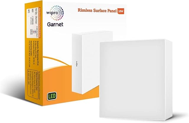 wipro Polycarbonate Garnet 18W Rimless Square Led Surface...
