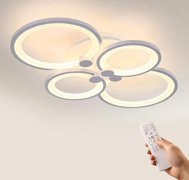 PANCA Modern Ceiling LED Light with Remote Control Color ...