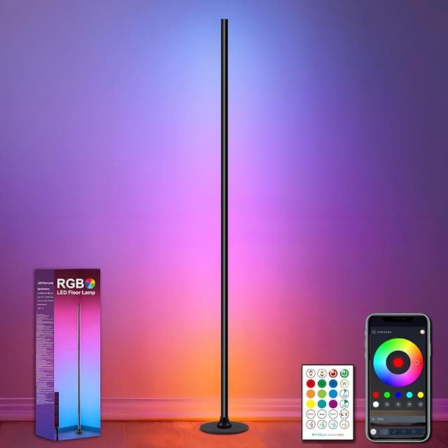 LED Floor Lamp, 1 Piece, 1.2 m, Living Room Dimmable with...