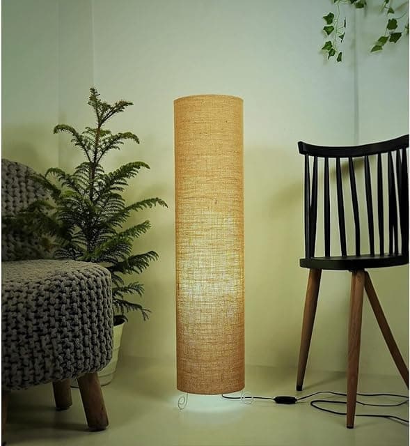 Cotton Fabric Floor Lamp for Bedroom's Desk Lamp for Livi...