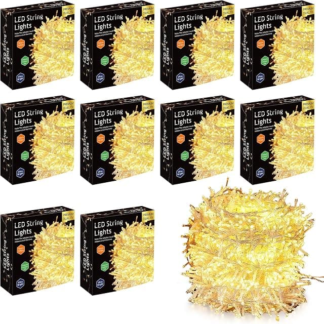 Gesto Warm White Led Serial String Lights – Waterproof Co...