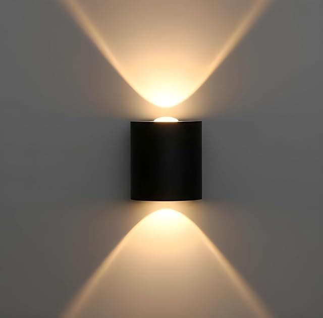 Oval Up Down LED Wall Light 2 Watts | Warm White 2 Ray Ou...