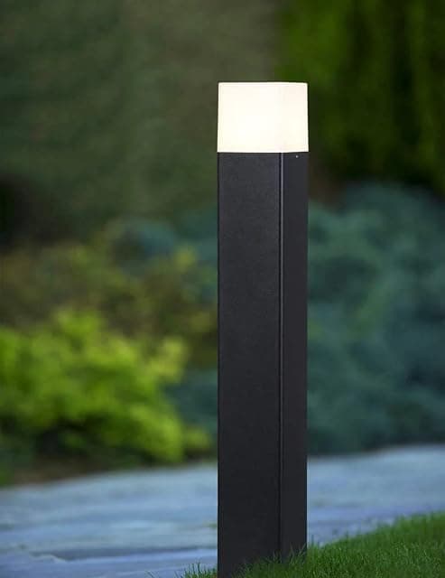 Metal Bollard Outdoor 24 inch Pole Light for Home Decorat...