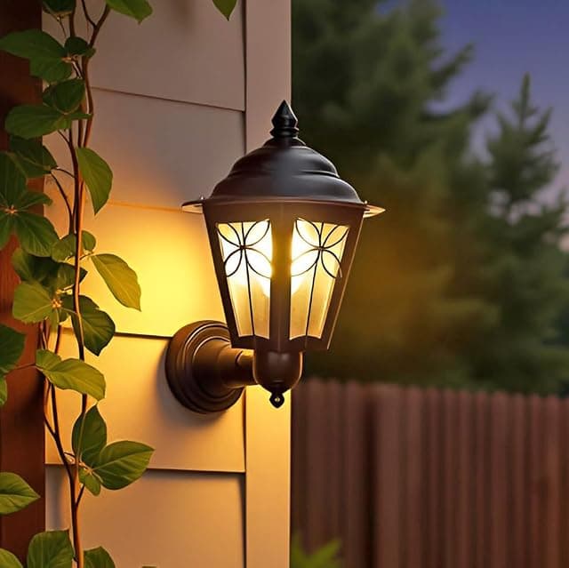 Lyse Decor Metal & Glass Outdoor Wall Lamps Waterproof, W...