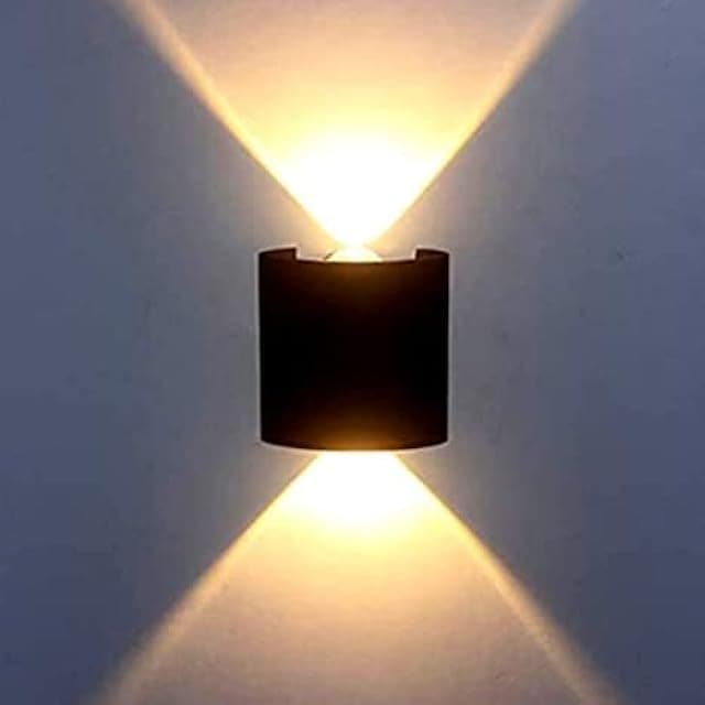 Metal 2 Watts 2 Ray Oval Warm White Color Up Down Led Out...