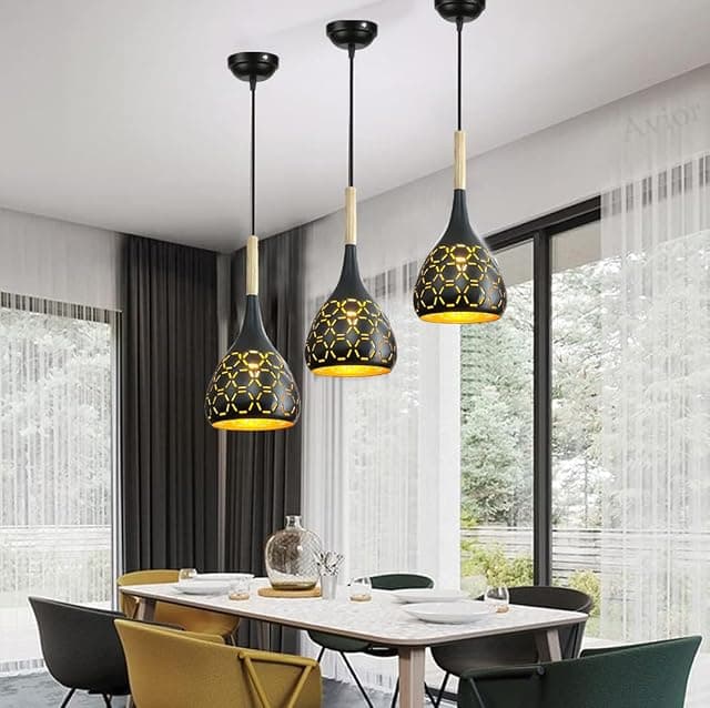 Cruv Aluminum Hanging Lights for Dining Table, Pendant La...
