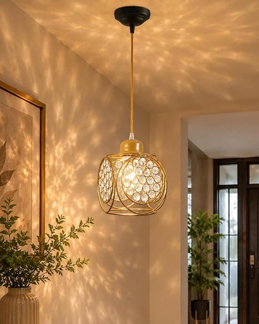 Homesake® Crystal Pendant Light for Ceiling, Modern Hangi...