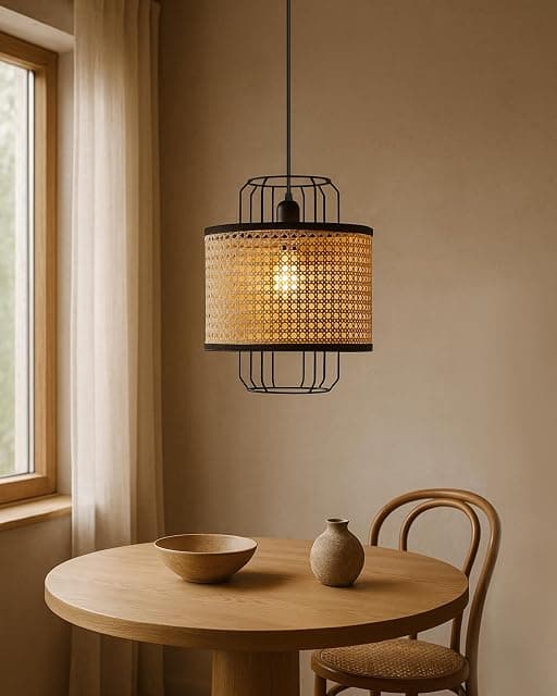 Homesake® Handcrafted Pendant Light - Modern Boho Hanging...