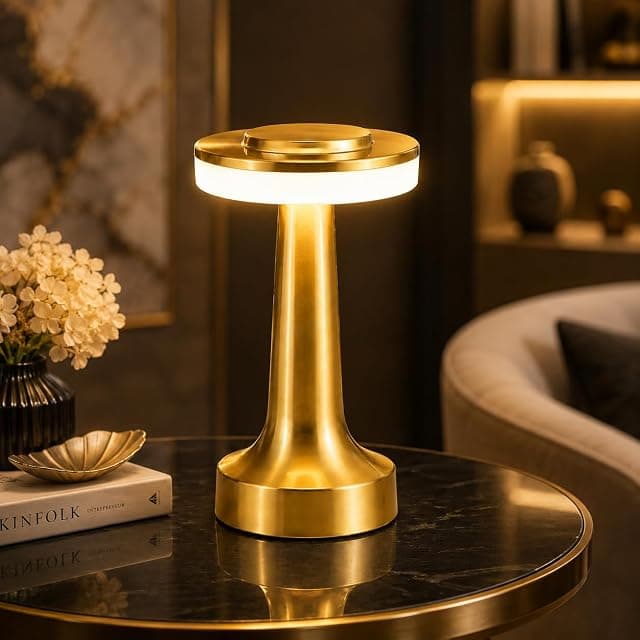 One94Store Table Lamp Type-C Charging 1500mAh Battery,3 C...