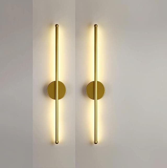 Groeien Pack of 2 | Modern LED 3 Color Long Gold Sconce W...