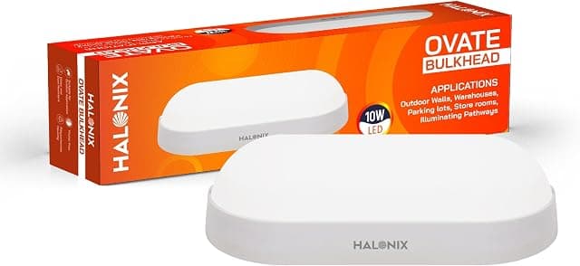 Halonix Polycarbonate 10W wall Lamp LED Oval Shape Outdoo...