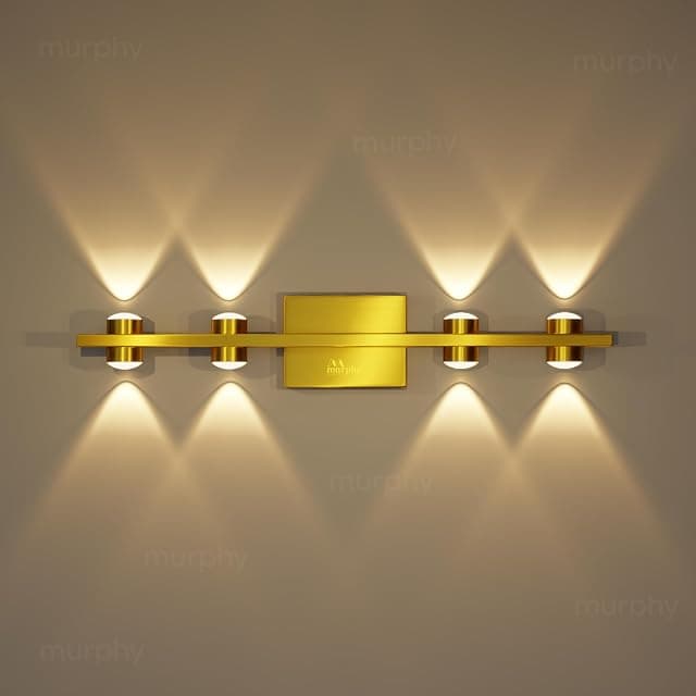 Murphy LED Stylish Up/Down Wall Light – Warm White, Rustp...