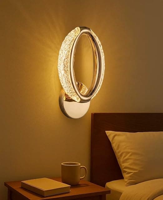 Groeien 10W | 3 Color Modern LED Oval Shape Crystal Wall ...