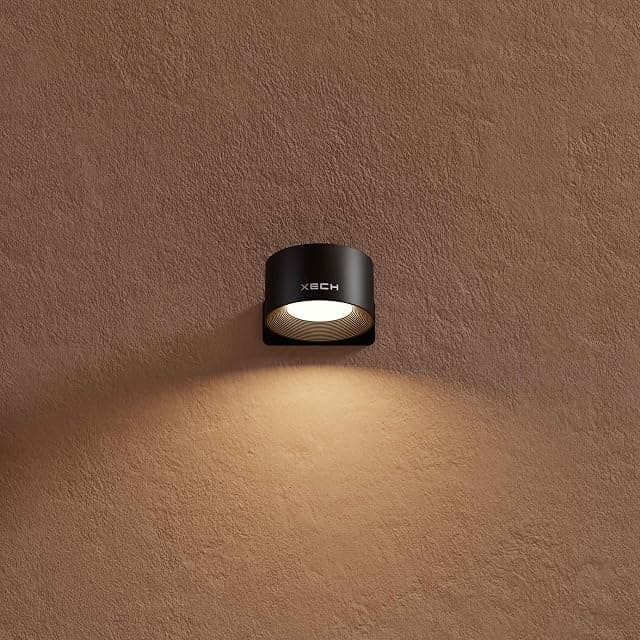 Xech Rechargeable Magnetic Wall Light | Stick-On or Screw...