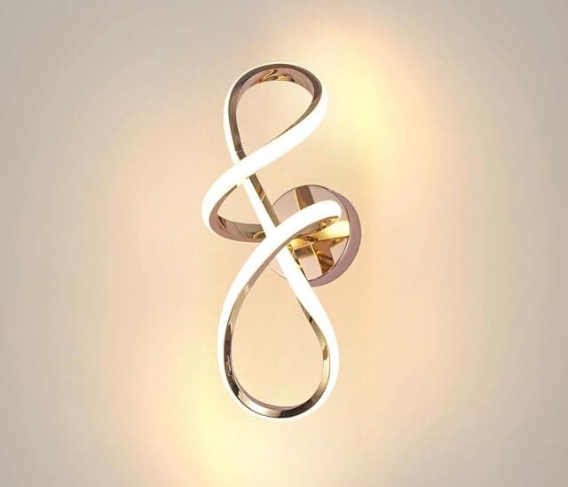 Groeien Modern 3 Color LED Wall Sconce Infinity Curve Wal...