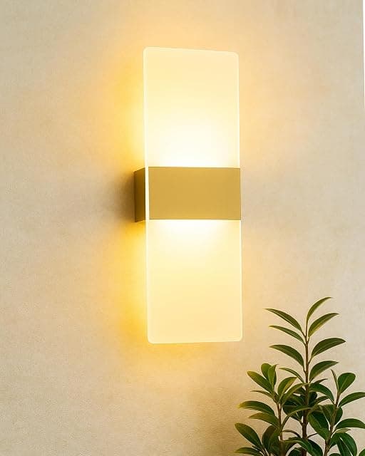 Homesake® Modern LED Acrylic Wall Light for Living Room |...