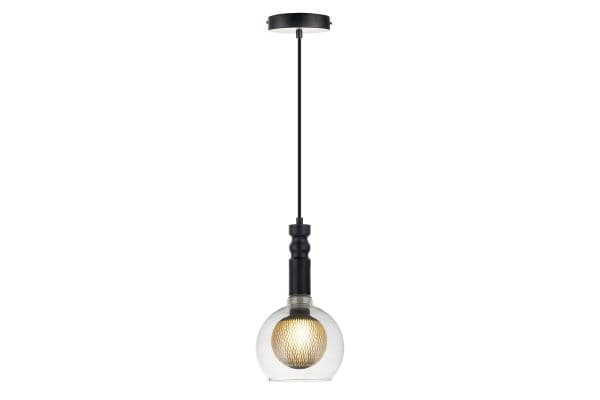 Rook Pendant 1LS E27 Black L